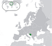 Босния и Герцеговина - Местоположение